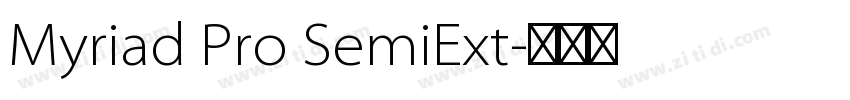 Myriad Pro SemiExt字体转换
